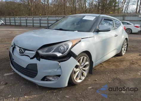 2015 Hyundai Veloster Re:flex из США, поврежденный, VIN KMHTC6AD3FU220948